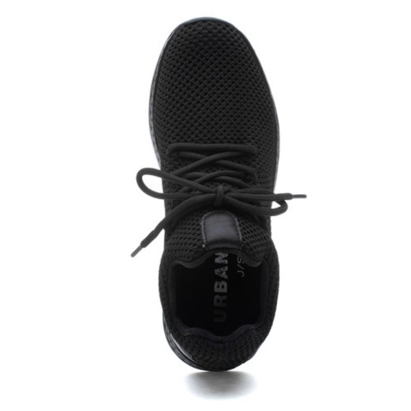 Urban Sport by J/Slides Tommie Stretch Nylon Sneaker- size 8- black- New - Picture 3 of 8